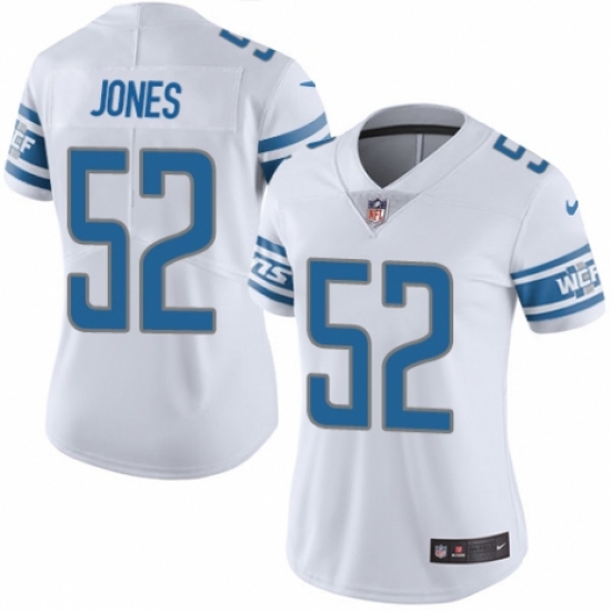 Women's Nike Detroit Lions #52 Christian Jones White Vapor Untouchable Elite Player NFL Jersey - Ujersey