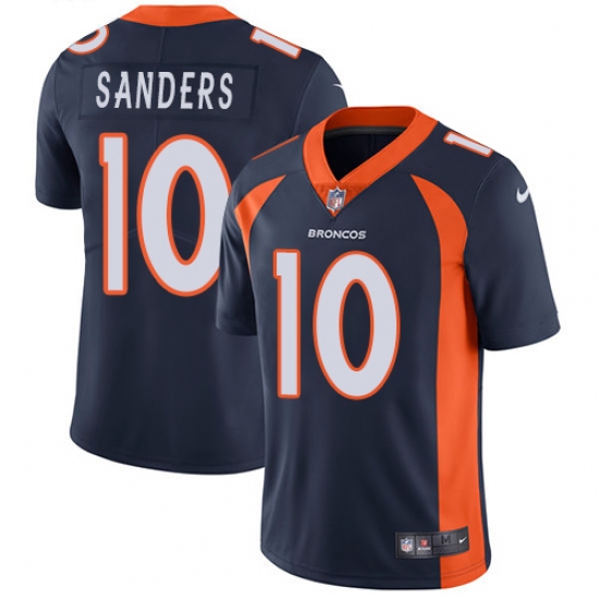 Youth Nike Denver Broncos #10 Emmanuel Sanders Elite Navy Blue Alternate NFL Jersey - Ujersey