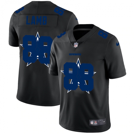 Men's Dallas Cowboys #88 CeeDee Lamb Black Nike Black Shadow Edition Limited Jersey - Ujersey