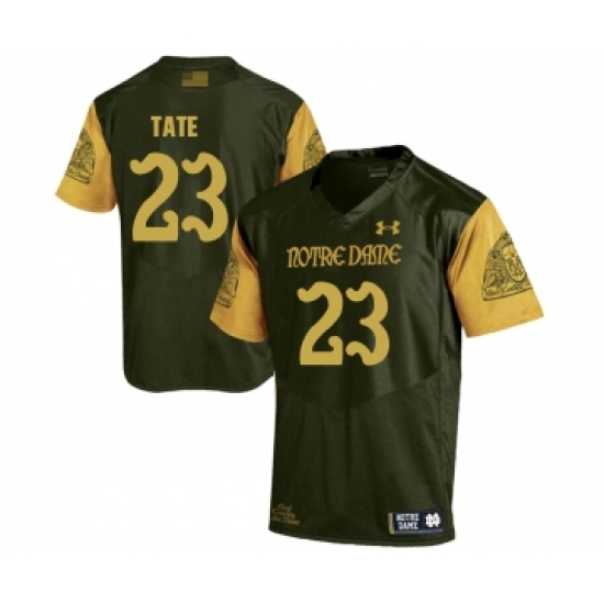 Notre Dame Fighting Irish 23 Golden Tate Olive Green College Football Jersey - Ujersey