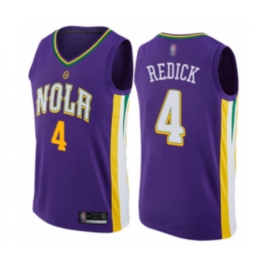 Women's New Orleans Pelicans #4 JJ Redick Swingman Purple Basketball Jersey - City Edition - Ujersey