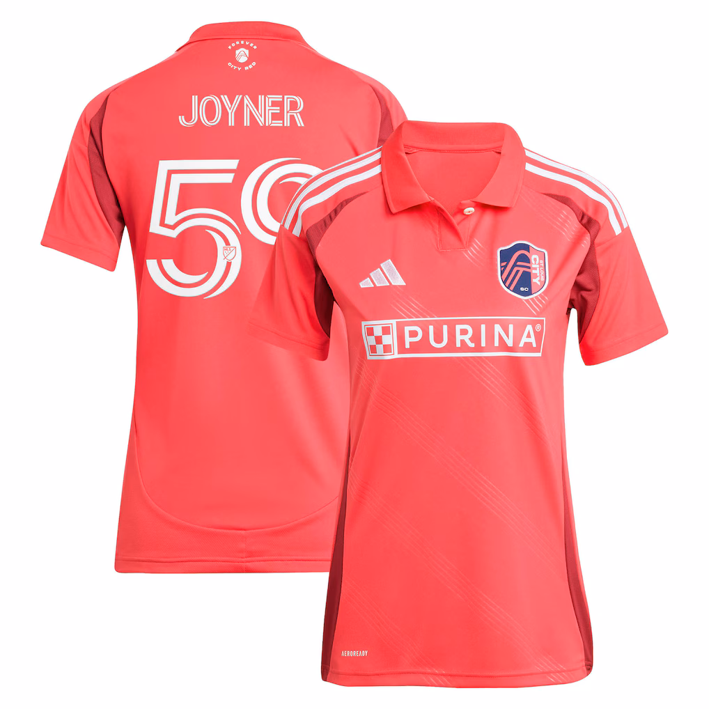 Women's St. Louis CITY SC MyKhi Joyner adidas Red 2025 Forever CITY Red Replica Jersey - ujerseystore