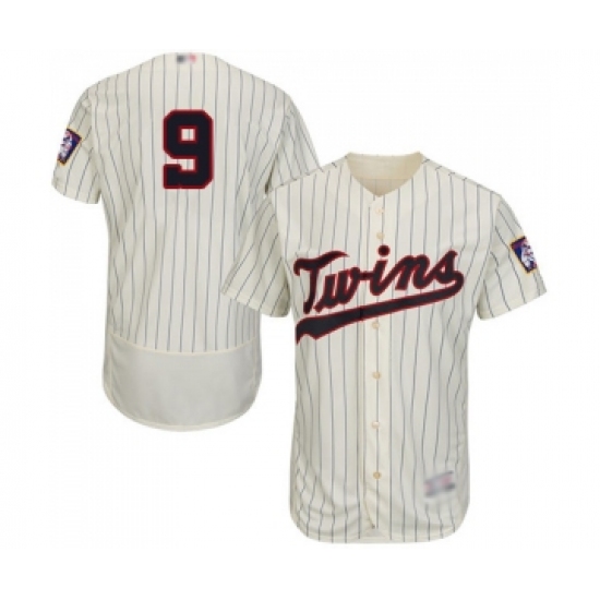 Men's Minnesota Twins #9 Marwin Gonzalez Cream Alternate Flex Base Authentic Collection Baseball Jersey - Ujersey