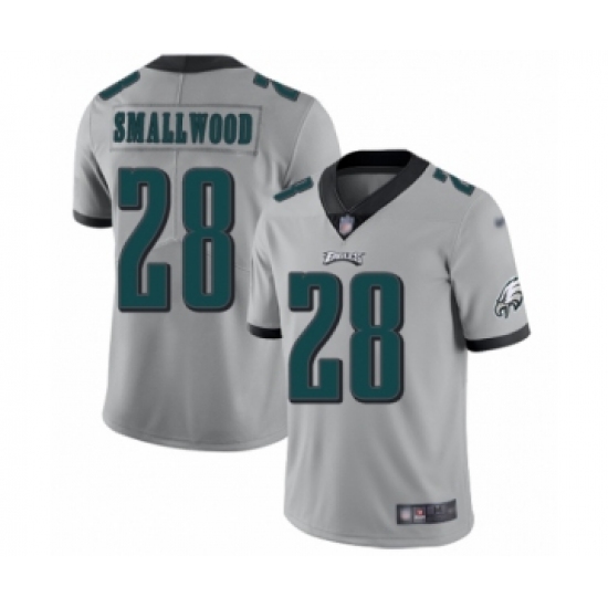 Youth Philadelphia Eagles #28 Wendell Smallwood Limited Silver Inverted Legend Football Jersey - Ujersey