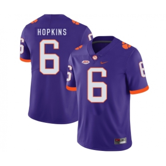 Clemson Tigers 6 DeAndre Hopkins Purple Nike College Football Jersey - Ujersey