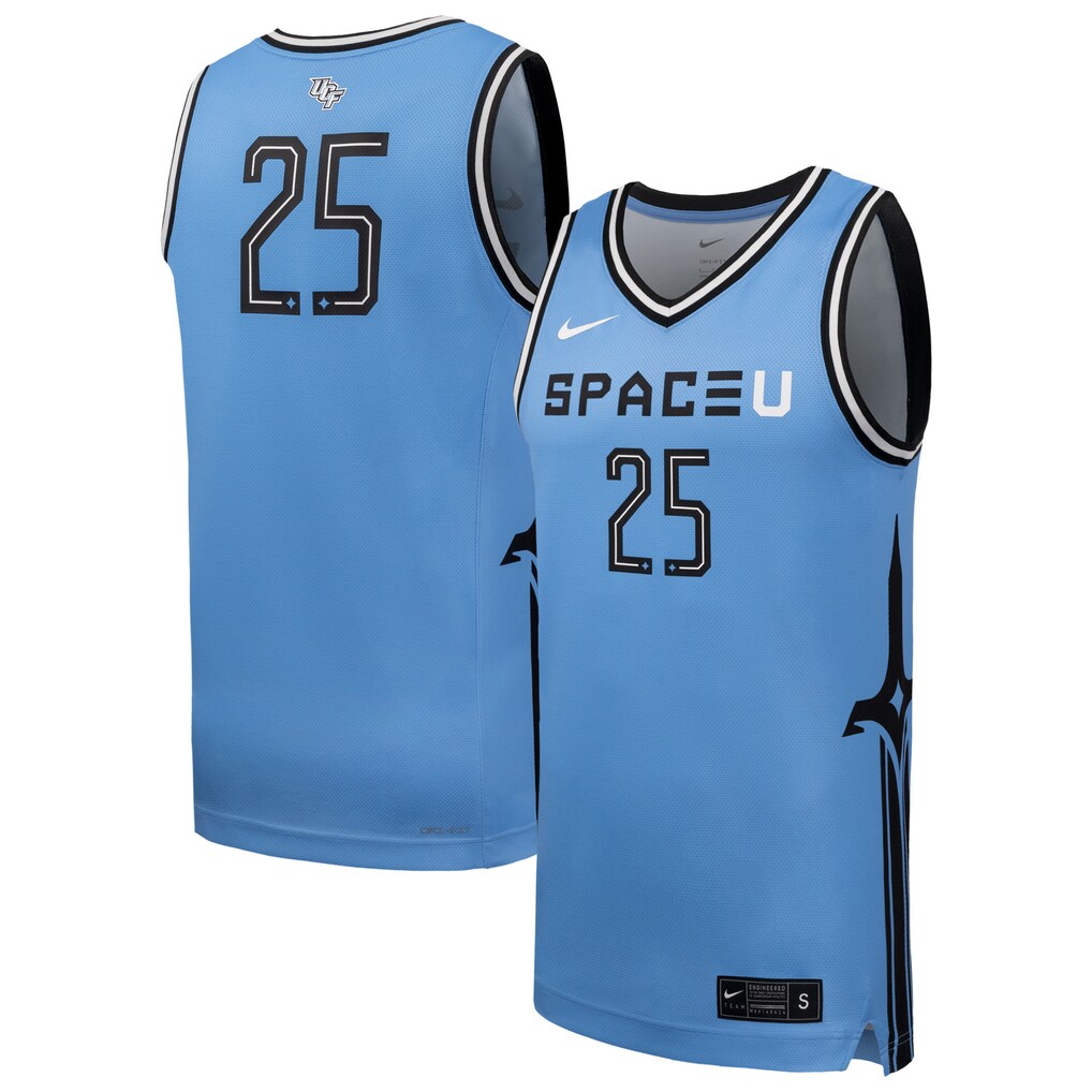 Men's Nike Light Blue UCF Knights Space Game Replica Basketball Jersey - Ujersey