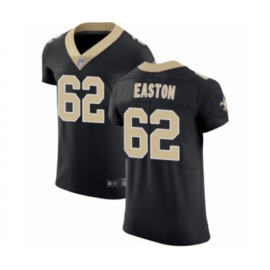 Men's New Orleans Saints #62 Nick Easton Black Team Color Vapor Untouchable Elite Player Football Jersey - Ujersey