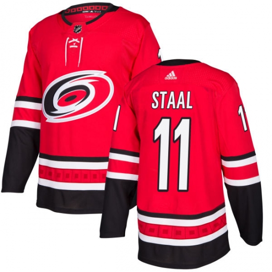 Men's Adidas Carolina Hurricanes #11 Jordan Staal Authentic Red Home NHL Jersey - Ujersey