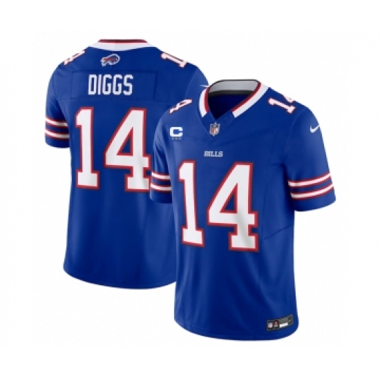 Men's Nike Buffalo Bills #14 Stefon Diggs Blue 2023 F.U.S.E. 4-Star C Vapor Untouchable Limited Football Stitched Jersey - Ujersey