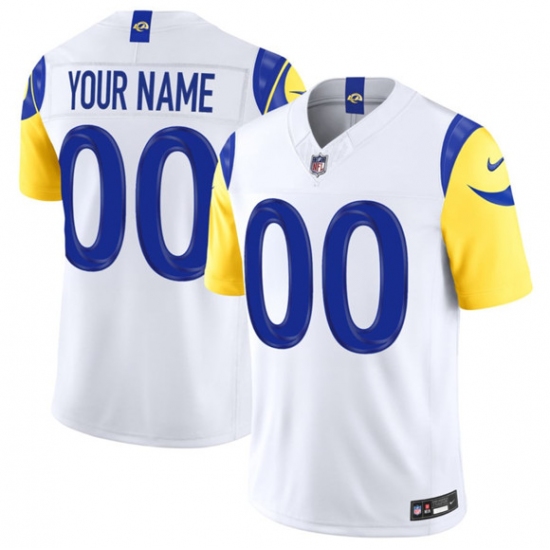 Men's Los Angeles Rams Active Player Custom White 2026 F.U.S.E. Vapor Limited Football Stitched Jersey - Ujersey