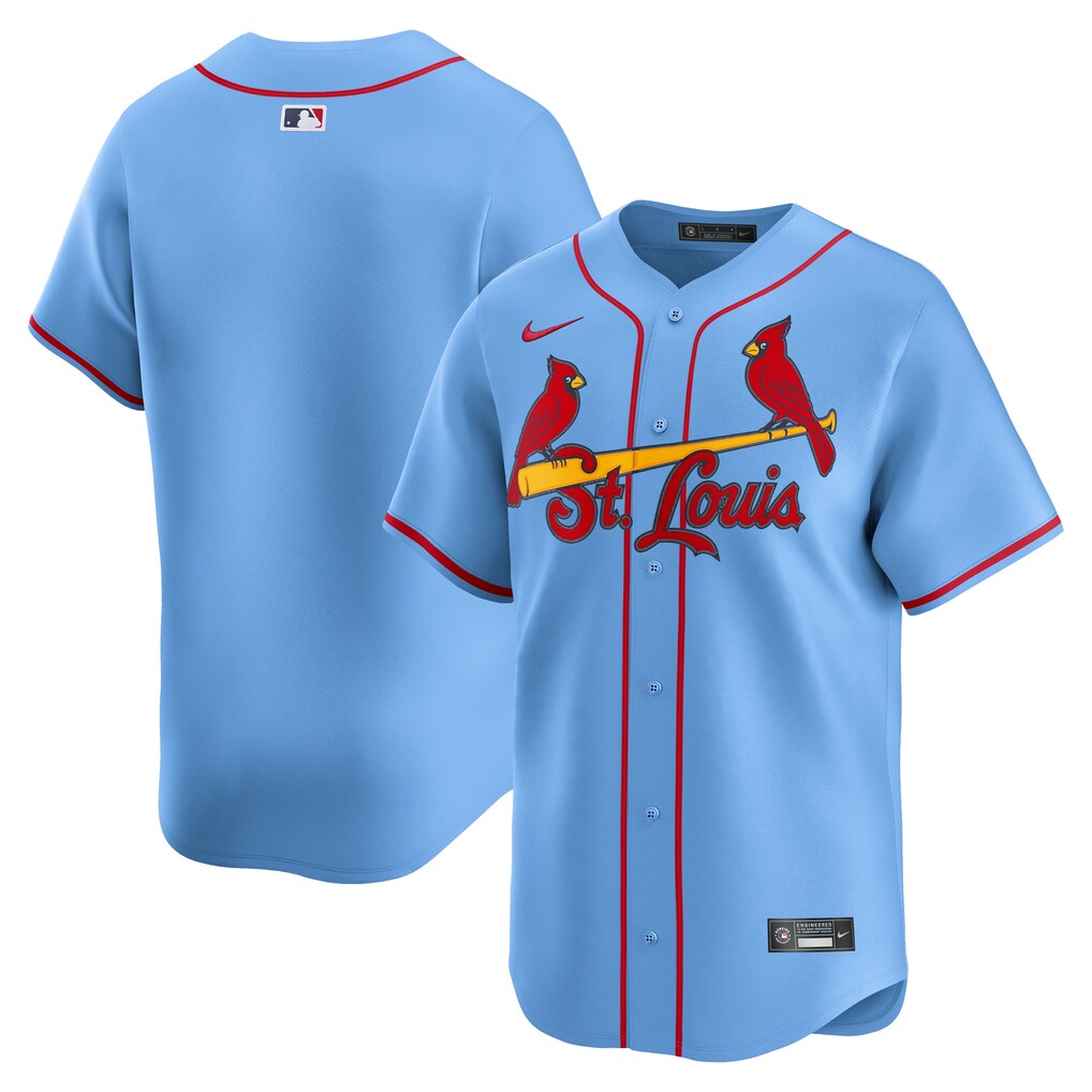 Men's St. Louis Cardinals Nike Light Blue Alternate Limited Jersey - Ujersey