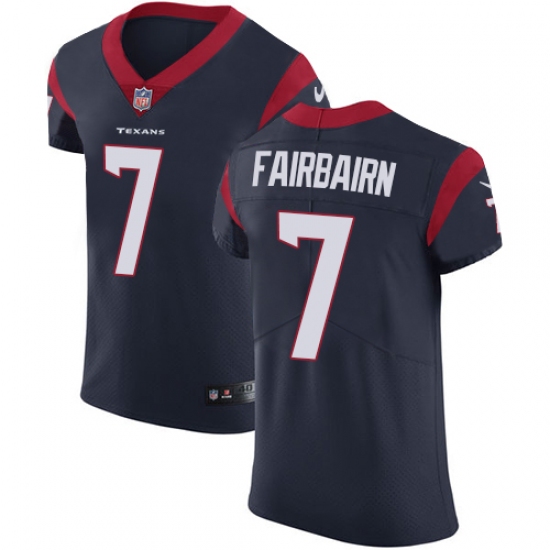 Men's Nike Houston Texans #7 Ka'imi Fairbairn Navy Blue Team Color Vapor Untouchable Elite Player NFL Jersey