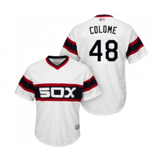 Youth Chicago White Sox #48 Alex Colome Replica White 2013 Alternate Home Cool Base Baseball Jersey - Ujersey