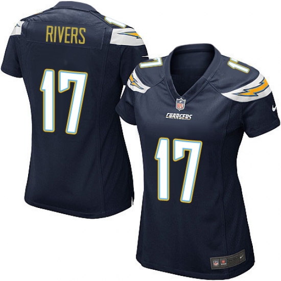 Women's Nike Los Angeles Chargers #17 Philip Rivers Game Navy Blue Team Color NFL Jersey - Ujersey