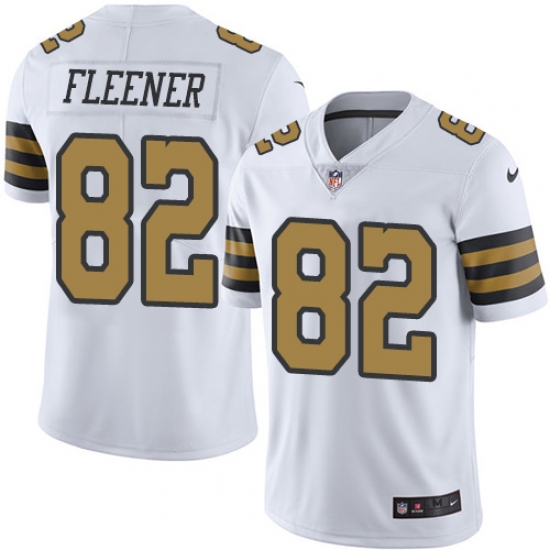 Youth Nike New Orleans Saints #82 Coby Fleener Limited White Rush Vapor Untouchable NFL Jersey - Ujersey