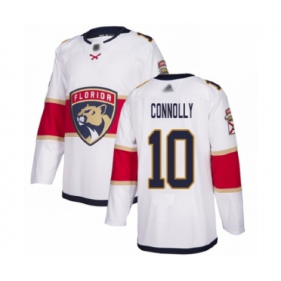 Men's Florida Panthers #10 Brett Connolly Authentic White Away Hockey Jersey - Ujersey