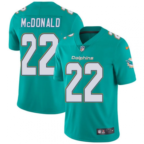 Youth Nike Miami Dolphins #22 T.J. McDonald Elite Aqua Green Team Color NFL Jersey - Ujersey