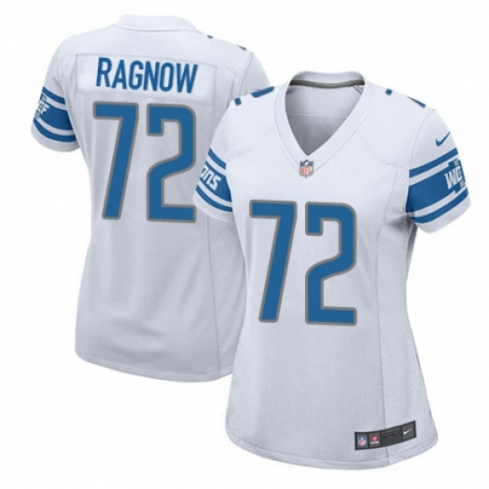 Women's Nike Detroit Lions #72 Frank Ragnow Game White NFL Jersey - Ujersey