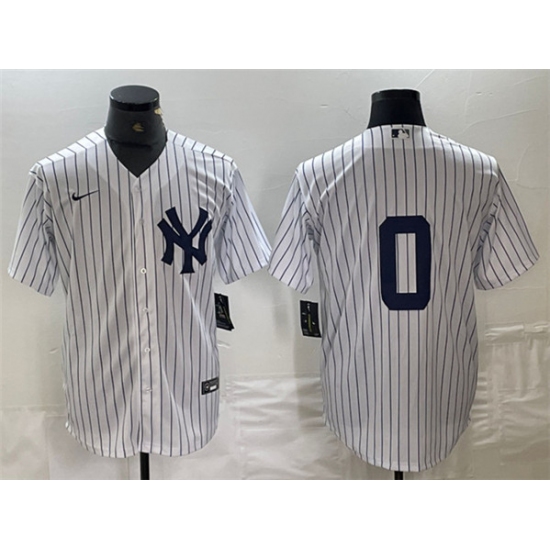 Men's New York Yankees #0 Marcus Stroman White Cool Base Stitched Baseball Jersey - Ujersey