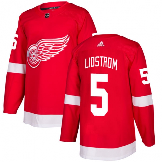 Youth Adidas Detroit Red Wings #5 Nicklas Lidstrom Premier Red Home NHL Jersey - Ujersey