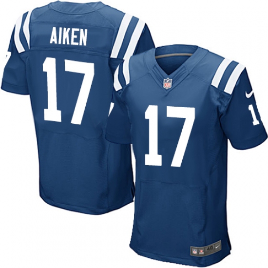Men's Nike Indianapolis Colts #17 Kamar Aiken Elite Royal Blue Team Color NFL Jersey - Ujersey