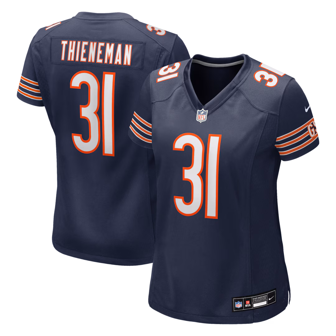 Women's Chicago Bears Dillon Thieneman Nike Navy Team Game Jersey - Ujersey