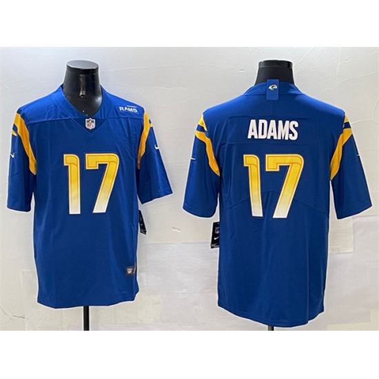Men's Los Angeles Rams #17 Davante Adams Blue 2024 Vapor Untouchable Football Stitched Jersey - Ujersey