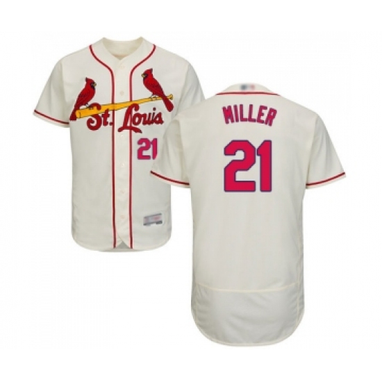Men's St. Louis Cardinals #21 Andrew Miller Cream Alternate Flex Base Authentic Collection Baseball Jersey - Ujersey
