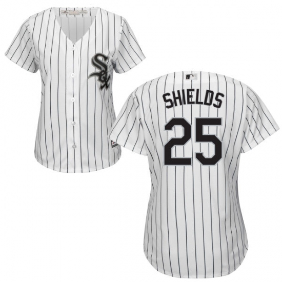 Women's Majestic Chicago White Sox #33 James Shields Replica White Home Cool Base MLB Jersey - Ujersey