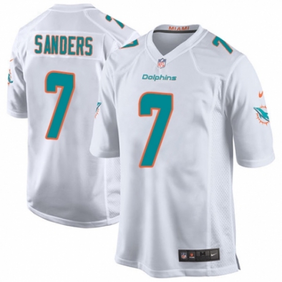 Men's Nike Miami Dolphins #7 Jason Sanders Game White NFL Jersey - Ujersey