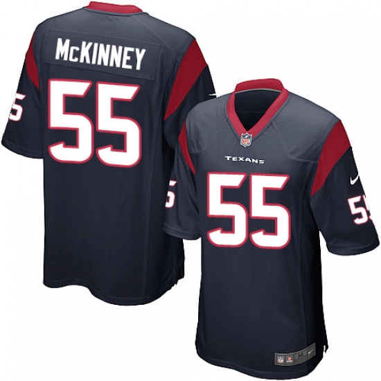 Men's Nike Houston Texans #55 Benardrick McKinney Game Navy Blue Team Color NFL Jersey - Ujersey