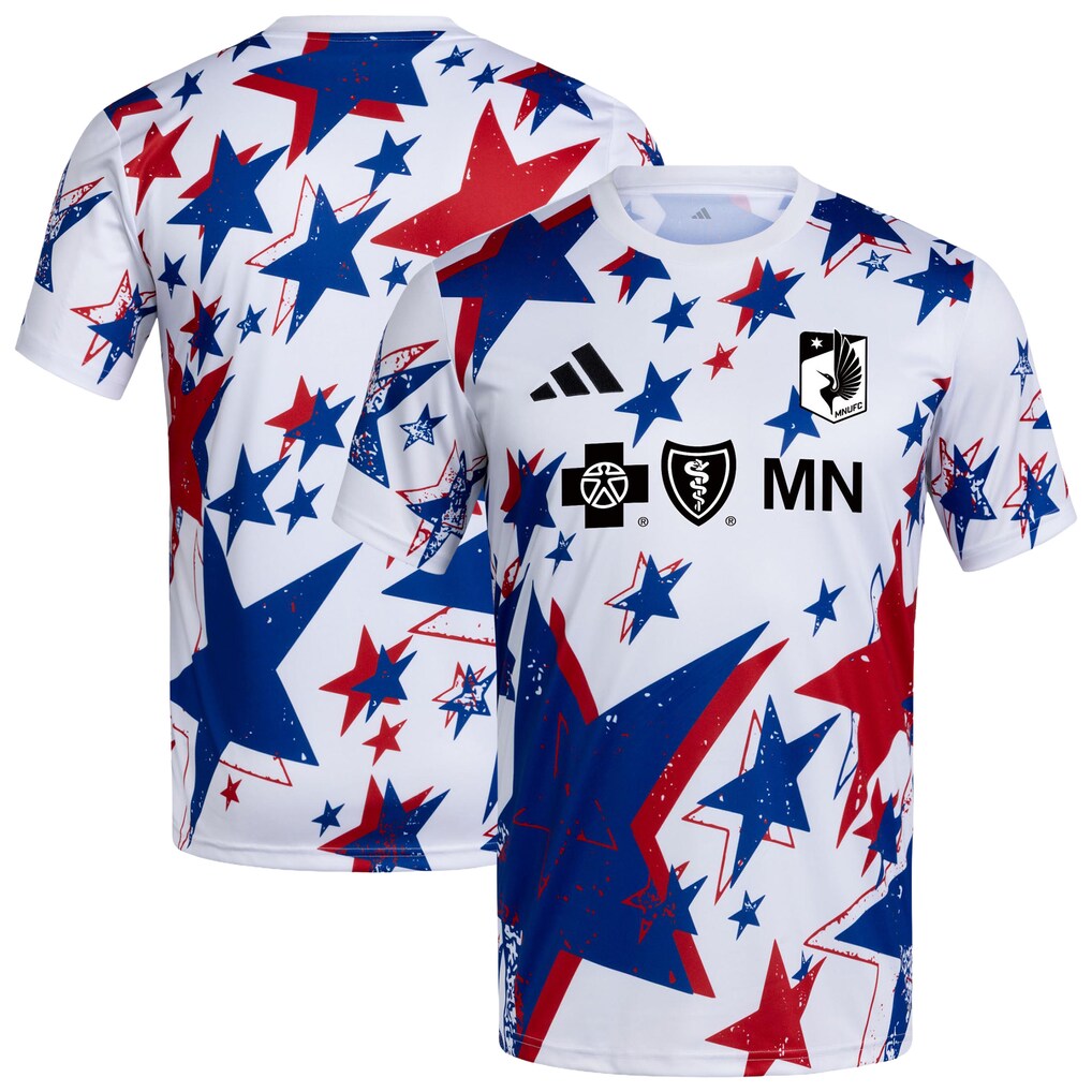Men's Minnesota United FC adidas White 2026 Americana Pre-Match Jersey - Ujersey
