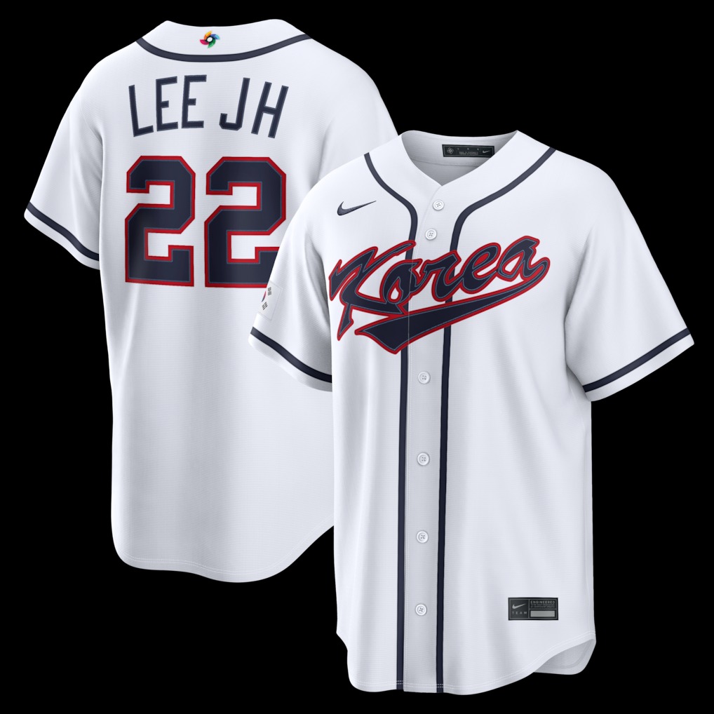 Men's Korea Baseball Jung Hoo Lee Nike White 2026 World Baseball Classic Home Stadium Jersey - U-jersey