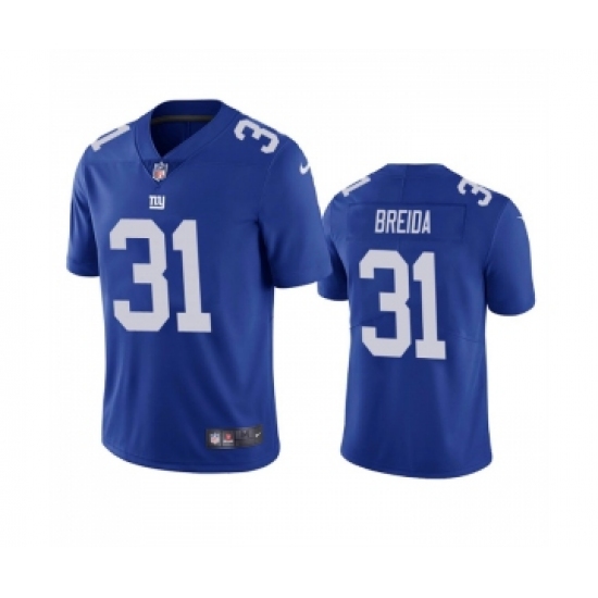 Men's New York Giants #31 Matt Breida Blue Vapor Untouchable Limited Stitched Jersey - Ujersey