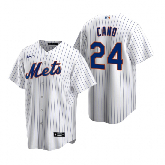 Men's Nike New York Mets #24 Robinson Cano White 2020 Home Stitched Baseball Jersey - Ujersey