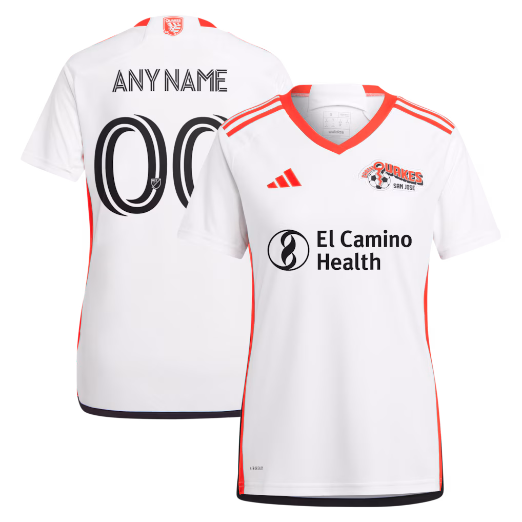Women's San Jose Earthquakes adidas White 2025 The 50 Kit Replica Custom Jersey - Ujersey NHL
