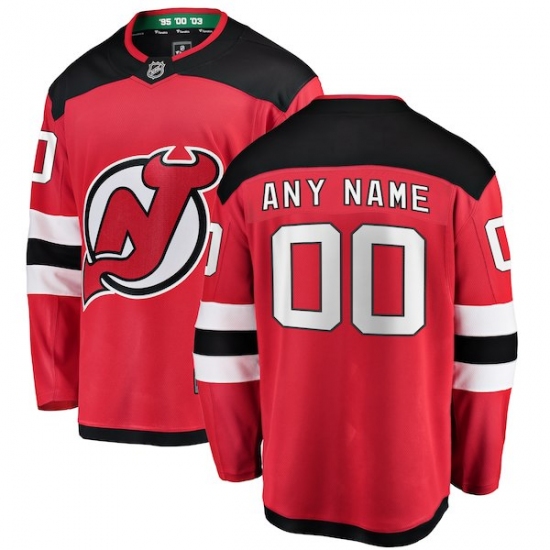 Youth New Jersey Devils Fanatics Branded Red Home Breakaway Custom Jersey - Ujersey