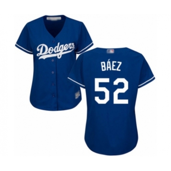 Women's Los Angeles Dodgers #52 Pedro Baez Authentic Royal Blue Alternate Cool Base Baseball Player Jersey - Ujersey