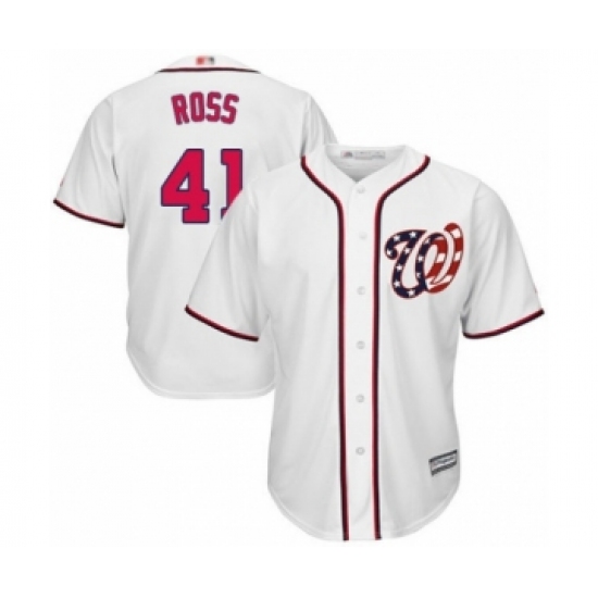 Youth Washington Nationals #41 Joe Ross Authentic White Home Cool Base Baseball Player Jersey - Ujersey
