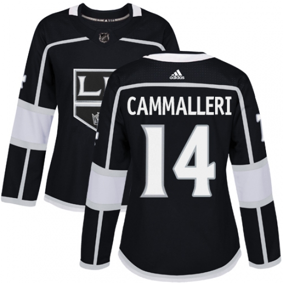 Women's Adidas Los Angeles Kings #14 Mike Cammalleri Authentic Black Home NHL Jersey - Ujersey