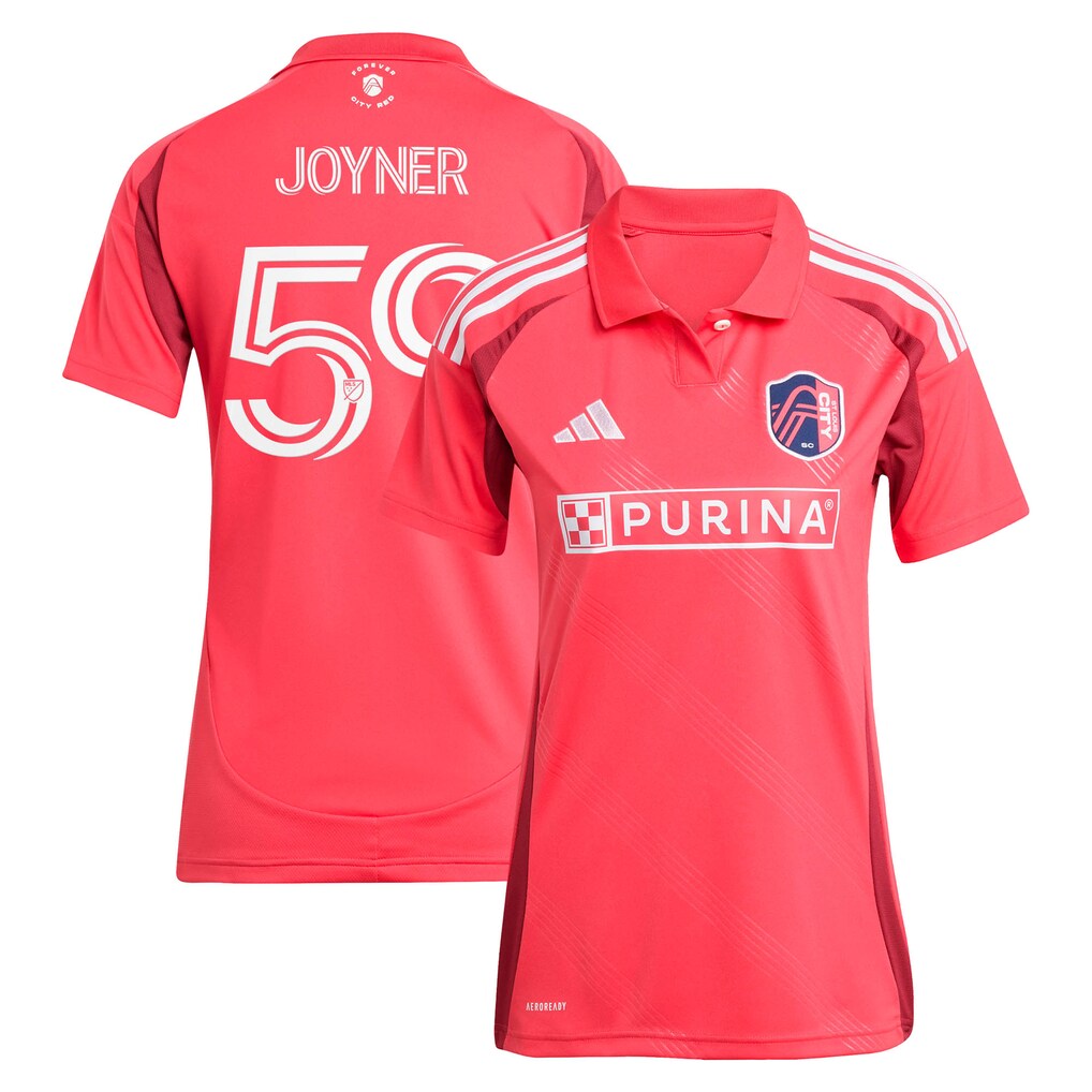 Women's St. Louis CITY SC MyKhi Joyner adidas Red 2025 Forever CITY Red Replica Jersey - Ujersey