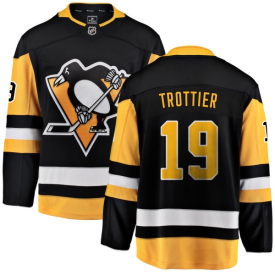 Men's Pittsburgh Penguins #19 Bryan Trottier Fanatics Branded Black Home Breakaway NHL Jersey - Ujersey