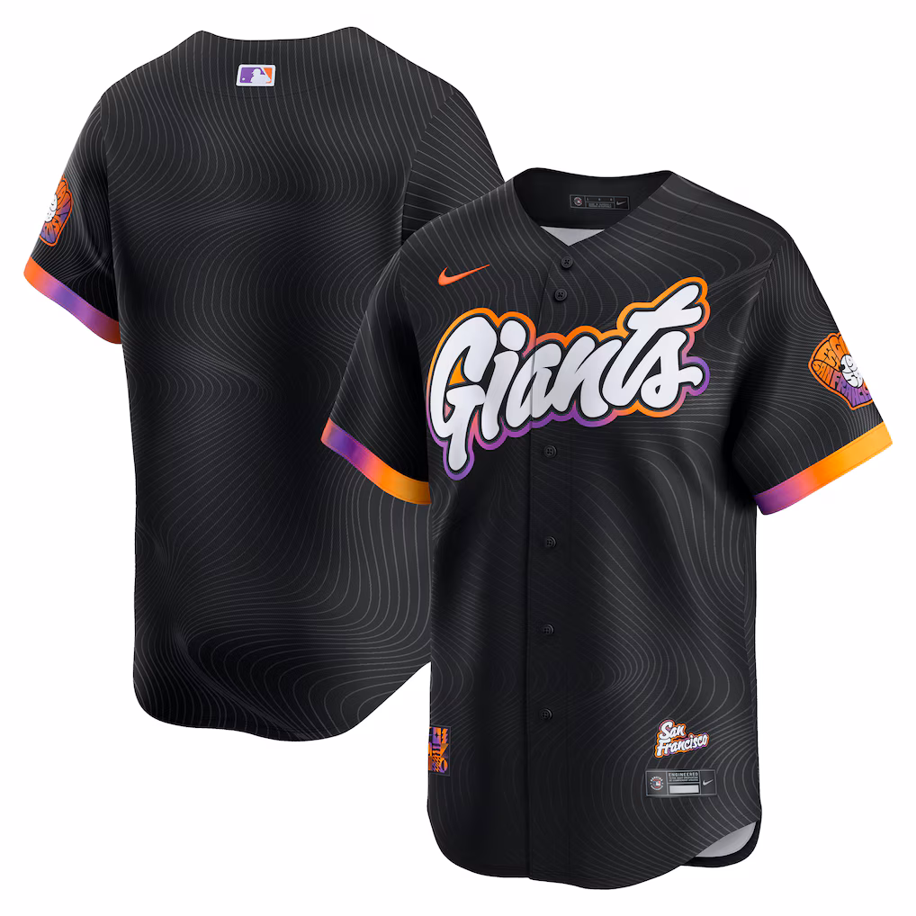 Men's San Francisco Giants  Nike Anthracite 2025 City Connect Limited Jersey - ujerseystore