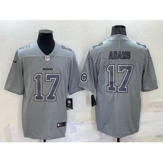 Men's Las Vegas Raiders #17 Davante Adams LOGO Grey Atmosphere Fashion 2022 Vapor Untouchable Stitched Limited Jersey - Ujersey