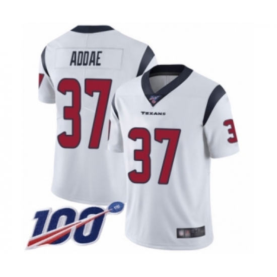 Youth Houston Texans #37 Jahleel Addae White Vapor Untouchable Limited Player 100th Season Football Jersey - Ujersey