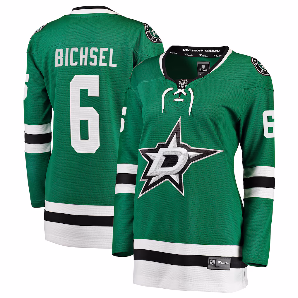 Women's Dallas Stars Lian Bichsel Fanatics Kelly Green Home Breakaway Jersey - Ujersey