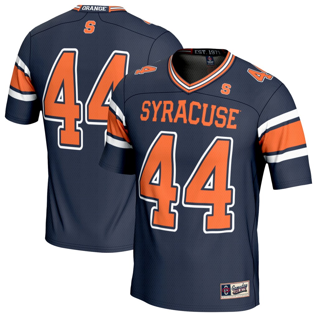 Unisex GameDay Greats Navy #44 Syracuse Orange Lightweight Collegiate Football Fashion Jersey - Ujersey