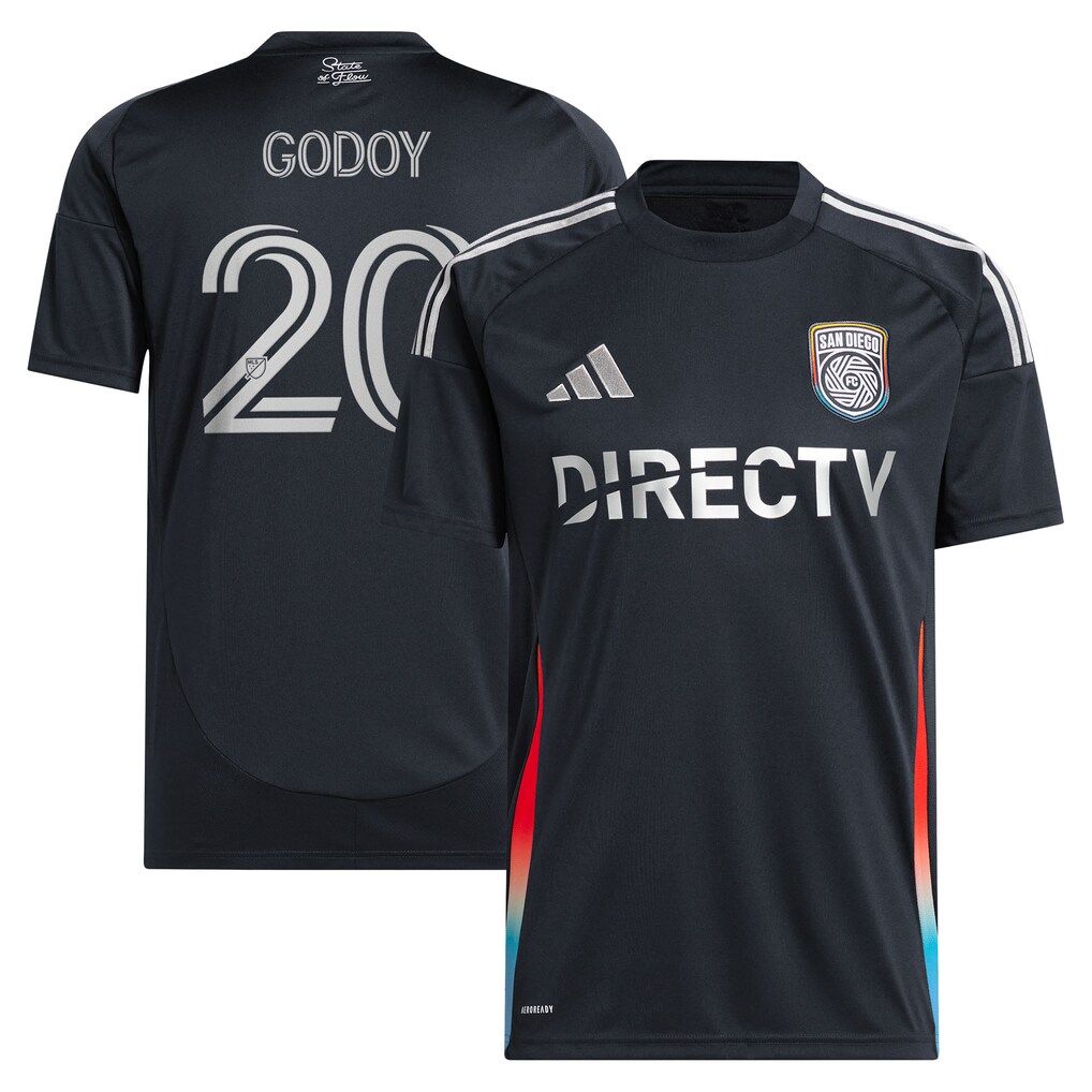Men's San Diego FC Anibal Godoy adidas Navy 2025 State of Flow Replica Jersey - Ujersey