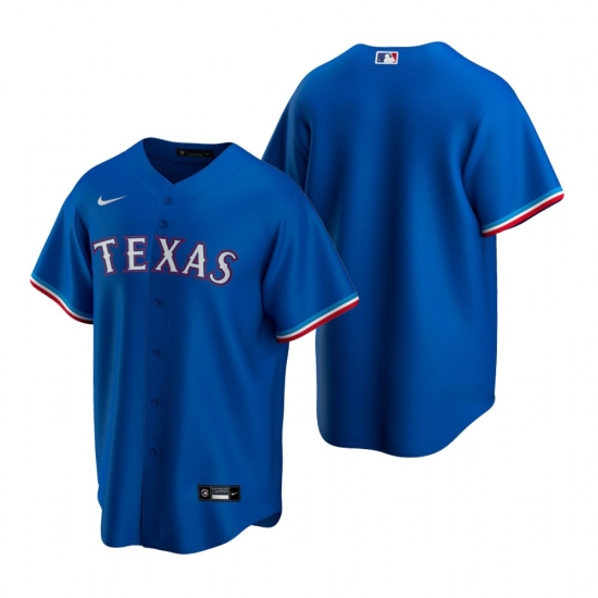 Men's Nike Texas Rangers Blank Royal Alternate Stitched Baseball Jersey - Ujersey