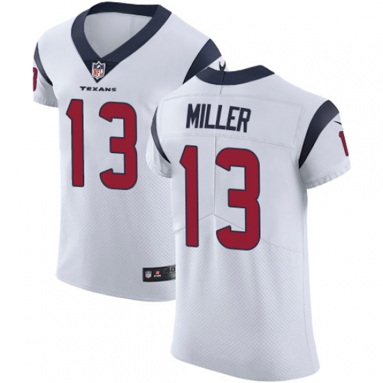 Men's Nike Houston Texans #13 Braxton Miller White Vapor Untouchable Elite Player NFL Jersey - Ujersey